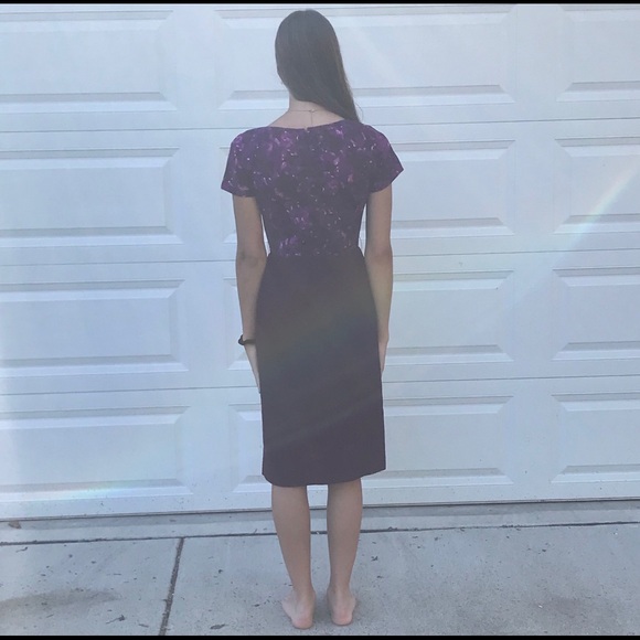 Vntg 1950 Saks Fifth Avenue 2 piece purple set - Picture 13 of 15